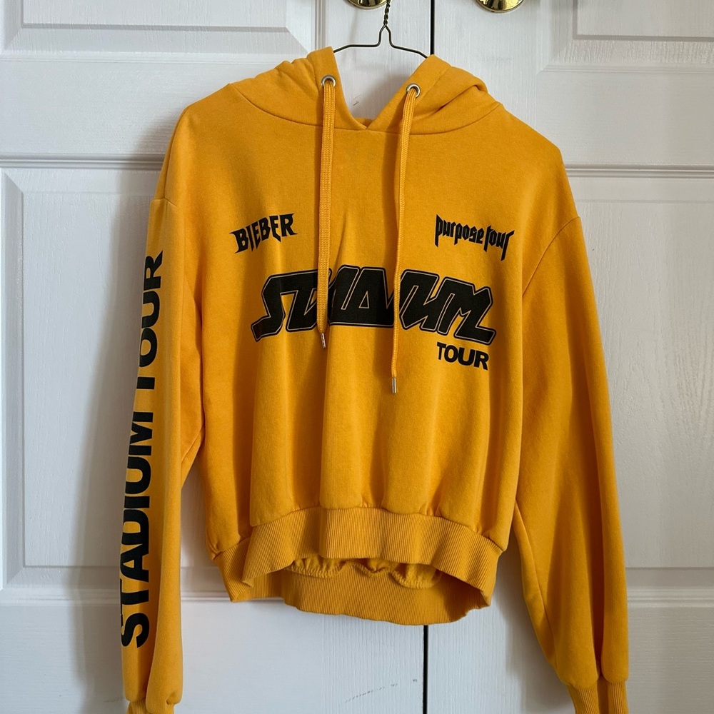 JUSTIN BIEBER - Purpose Stadium Tour Cropped Hoodie